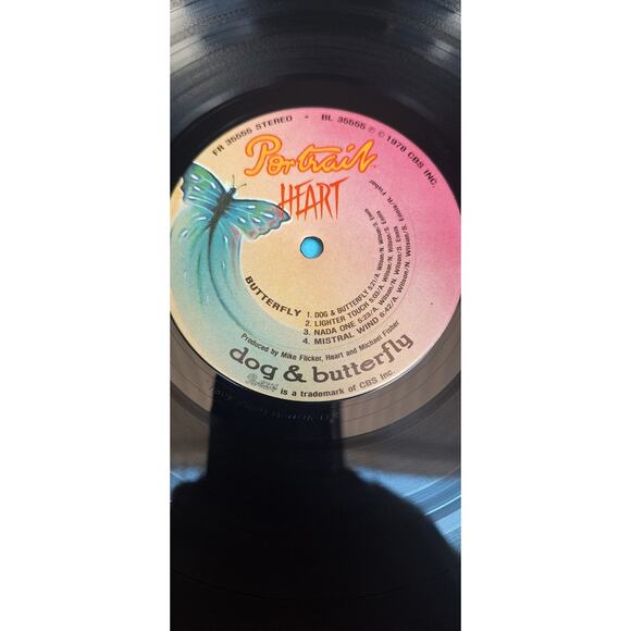 Original Heart- Dog & Butterfly Vinyl LP Orig Record VG+/VG+ plays excellent! - Picture 4 of 12